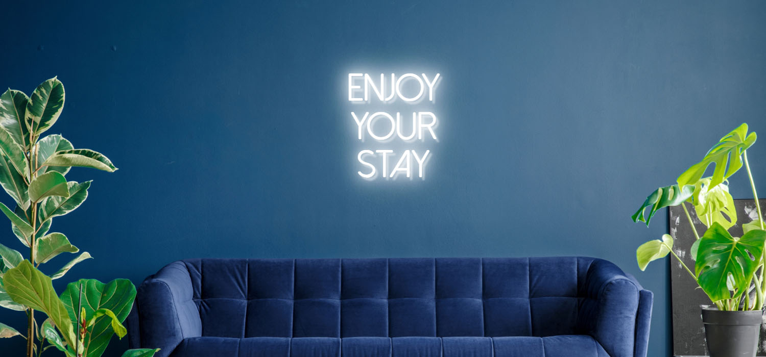 Enjoy Your Stay Hotel sign for sale