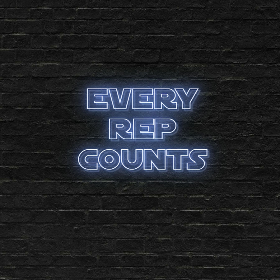 Every Reps Count gym sign for sale