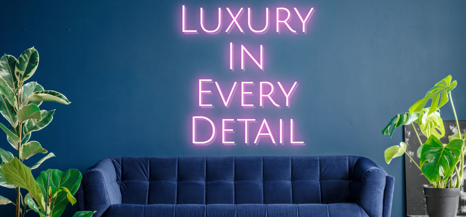 Luxury in every details hotel sign for sale
